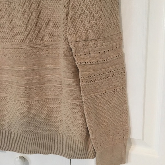 Loft tan sweater. Size medium. - Picture 3 of 6